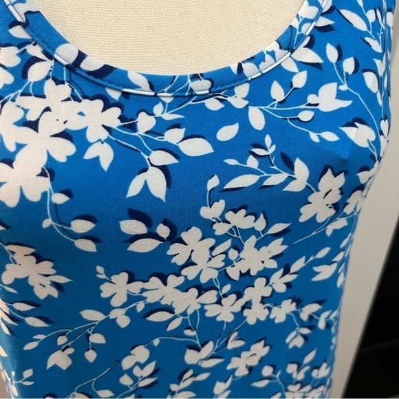 Draper James Blue White Floral Ruffle Dress S/M - Picture 6 of 12